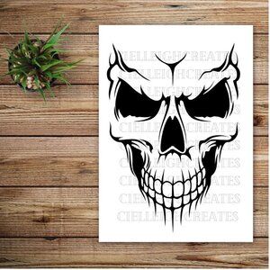 *2 for $20* Skull Vinyl decal  sticker Handcrafted